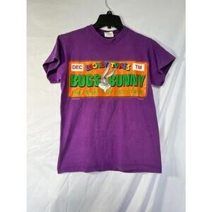 Vtg 1994 youth Warner‎ Brothers Purple Bugs Bunny T-Shirt - Size L